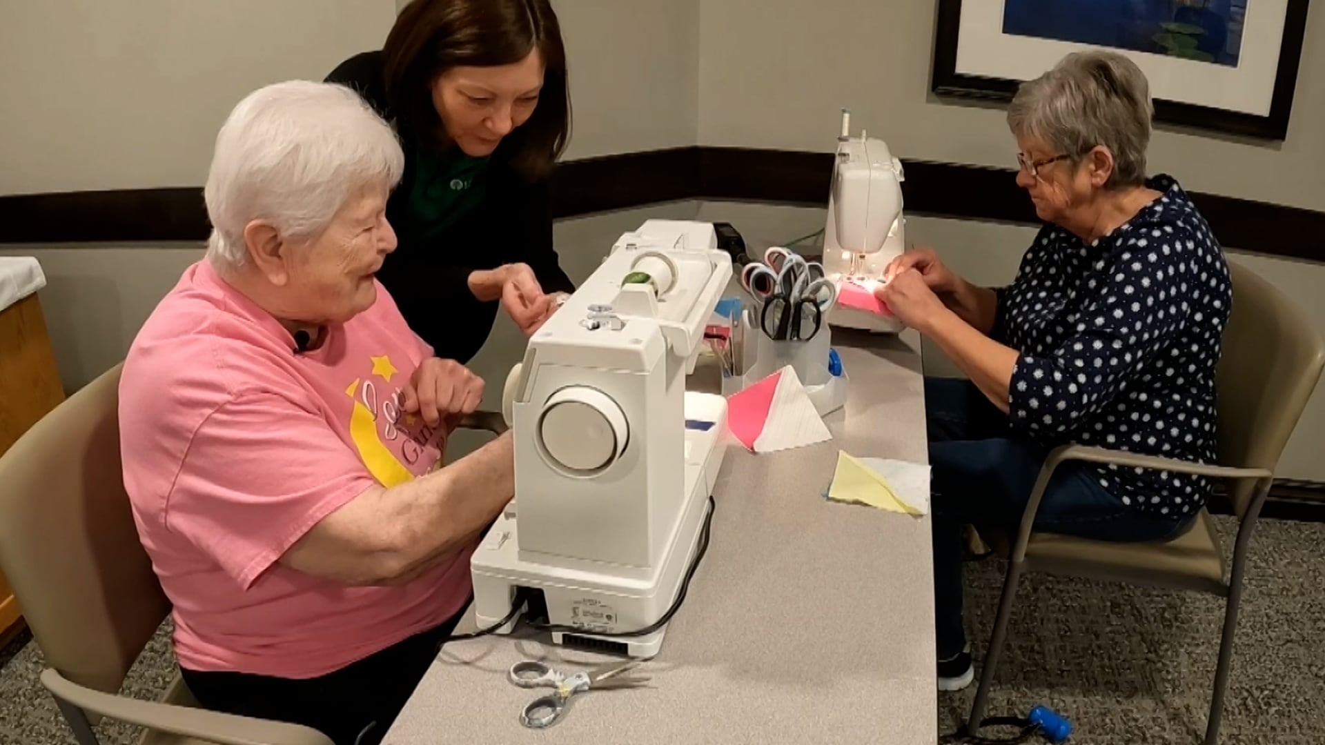 Seniors Craft Quilts for Foster Children and Local Veterans