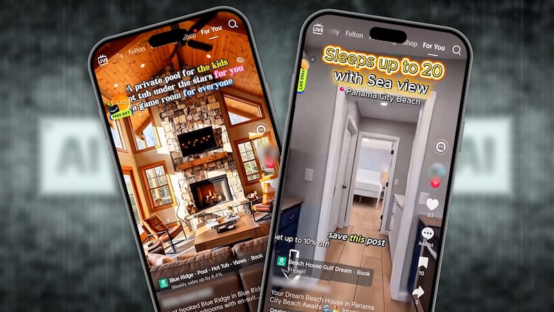 We examined AI travel videos and compared them to real listings