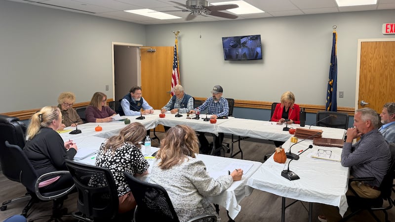 Meeting after the Vigo County budget approval